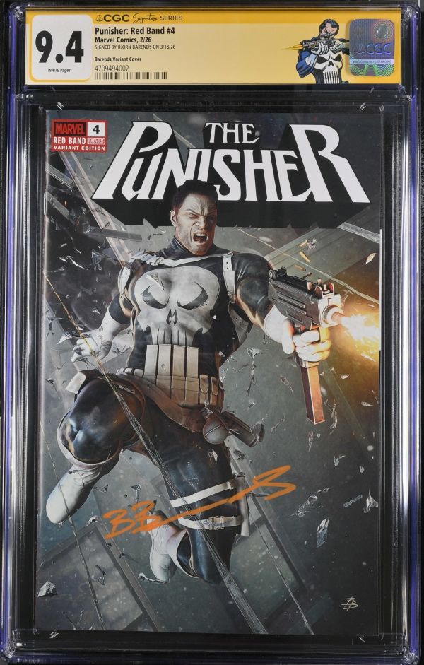 Image for Punisher: Red Band #4 CGC 9.4 Signed by Bjorn Barends