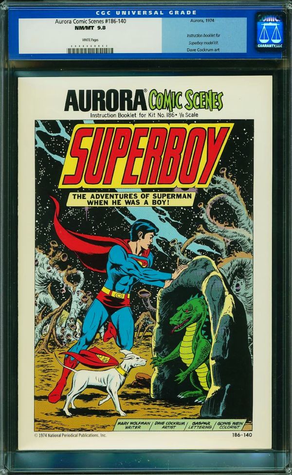Image for Aurora Comic Scenes #186-140 Superboy CGC 9.8