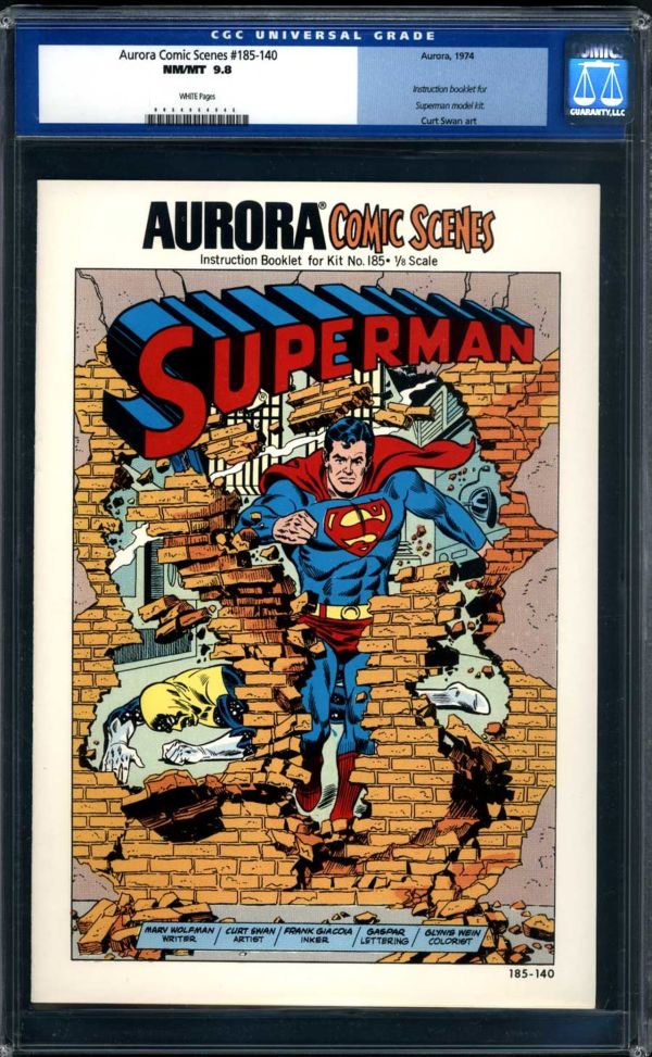 Image for Aurora Comic Scenes #185-140 Superman CGC 9.8