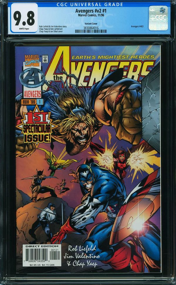 Image for Avengers #1 CGC 9.8 Variant Cover