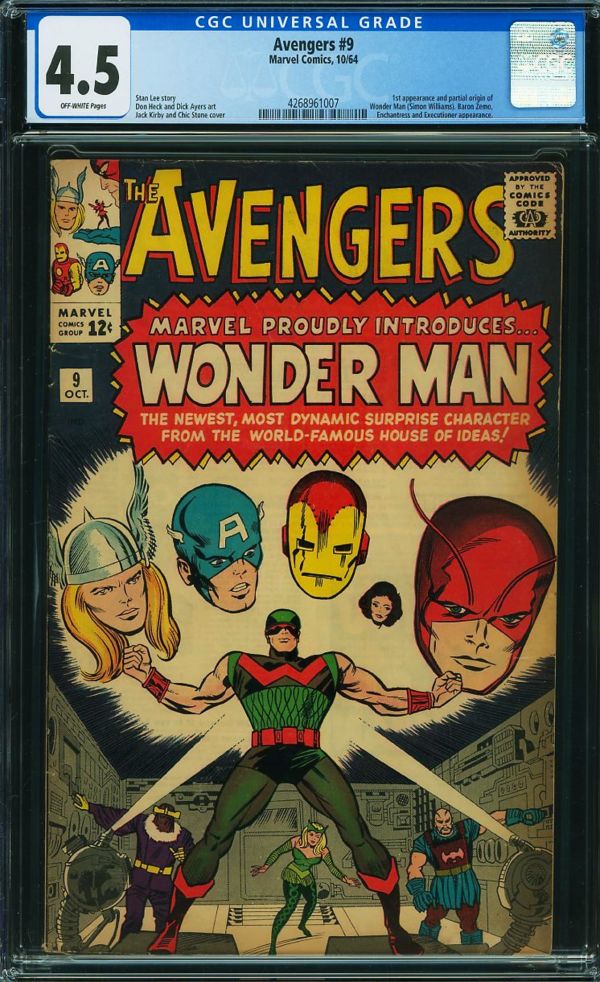 Image for Avengers #9  CGC 4.5
