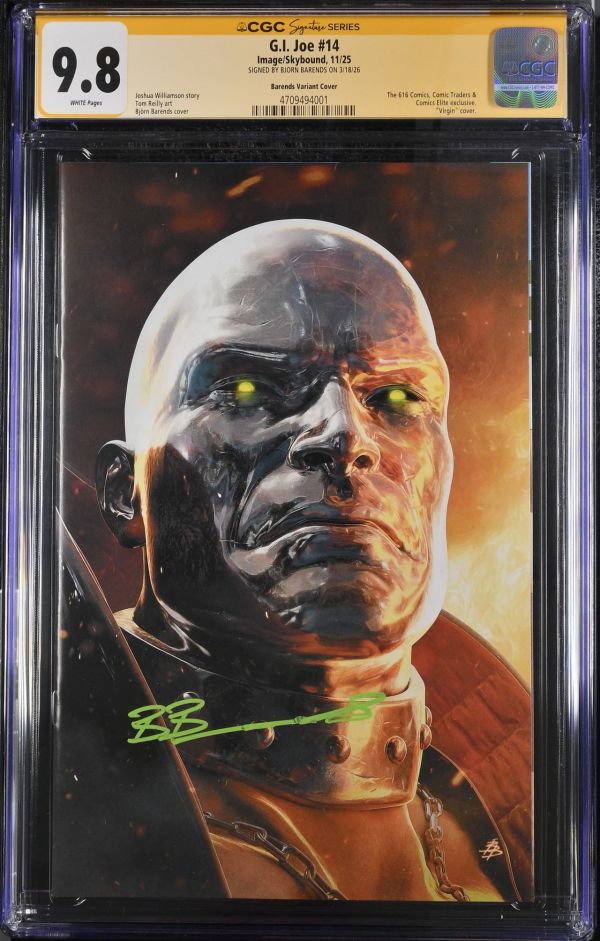 Image for G.I. Joe #14 CGC 9.8 Signed by Bjorn Barends