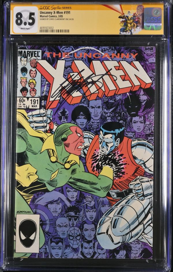 Image for Uncanny X-Men #191 CGC 8.5 Signed by Chris Claremont