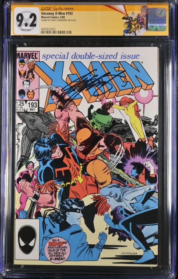 Image for Uncanny X-Men #193 CGC 9.2 Signed by Chris Claremont