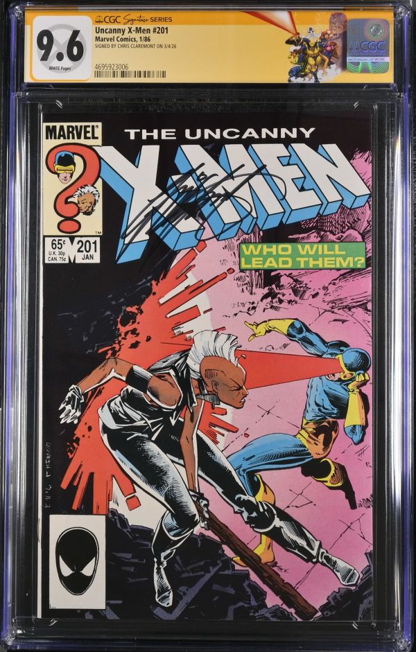 Image for Uncanny X-Men #201 CGC 9.6 Signed by Chris Claremont