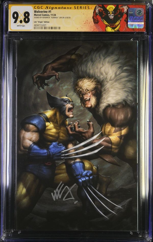 Image for Wolverine #1 Lim Virgin Edition CGC 9.8 Signed by Kendrick "Kunkka" Lim
