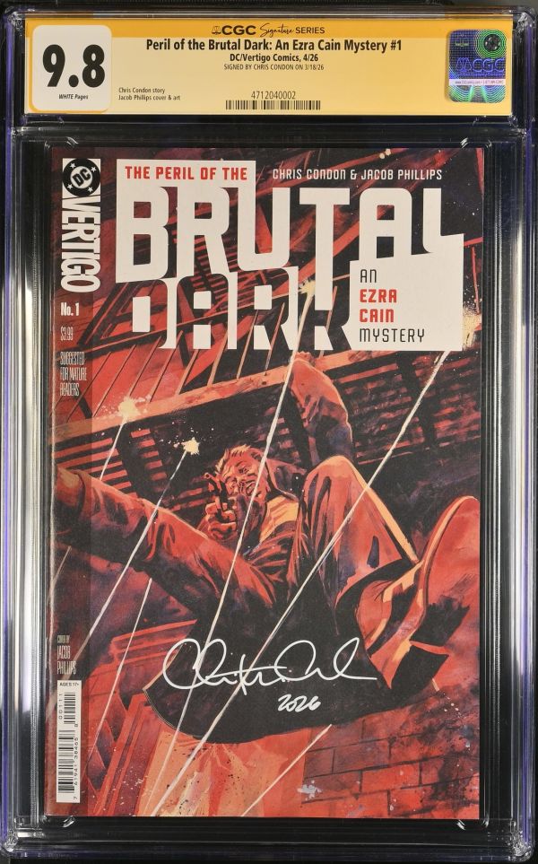 Image for Peril of the Brutal Dark: An Ezra Cain Mystery #1 CGC 9.8 Signed by Chris Condon