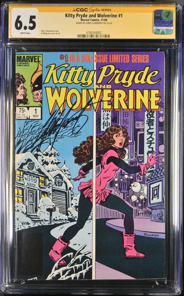 Image for Kitty Pryde and Wolverine #1 CGC 6.5 Signed by Chris Claremont