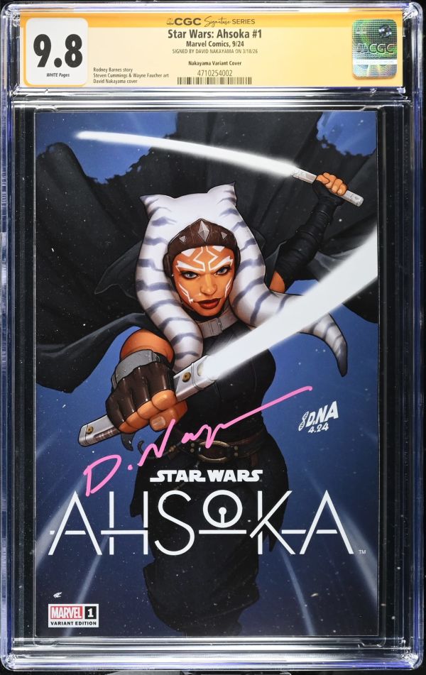 Image for Star Wars: Ahsoka #1 CGC 9.8 Signed by David Nakayama