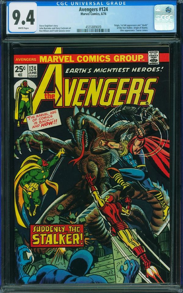 Image for Avengers #124 CGC 9.4