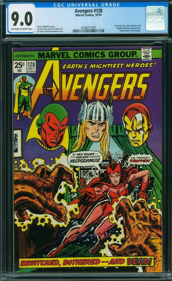 Image for Avengers #128 CGC 9.0