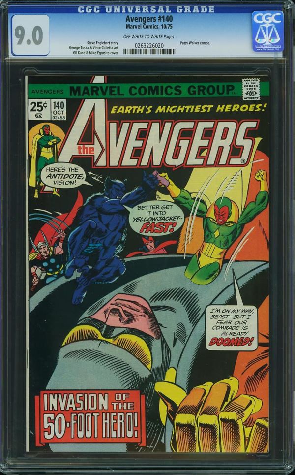 Image for Avengers #140 CGC 9.0