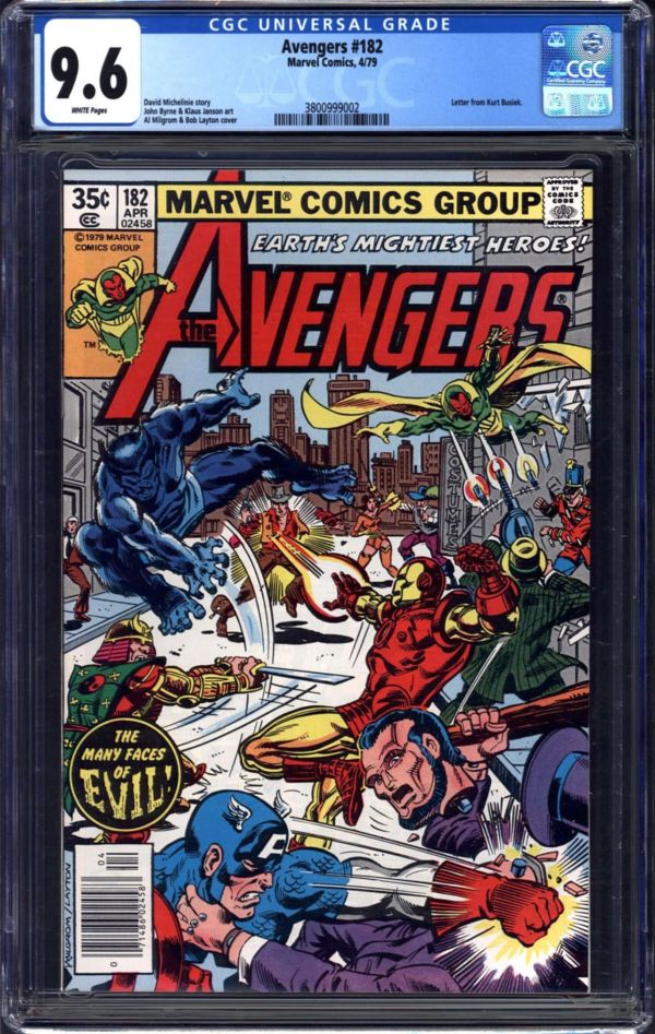 Image for Avengers #182 CGC 9.6