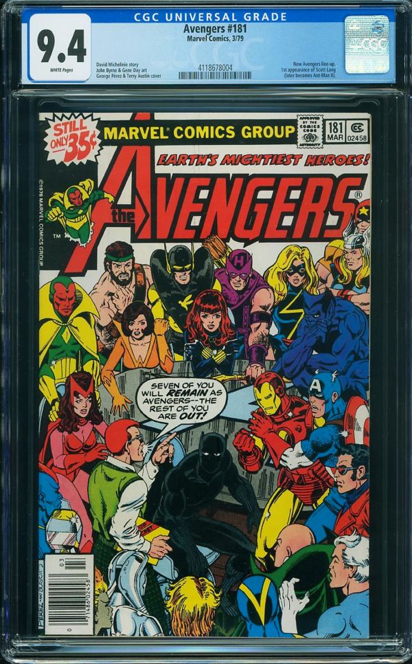 Image for Avengers #181 CGC 9.4