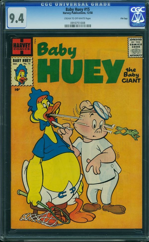Image for Baby Huey #15 CGC 9.4