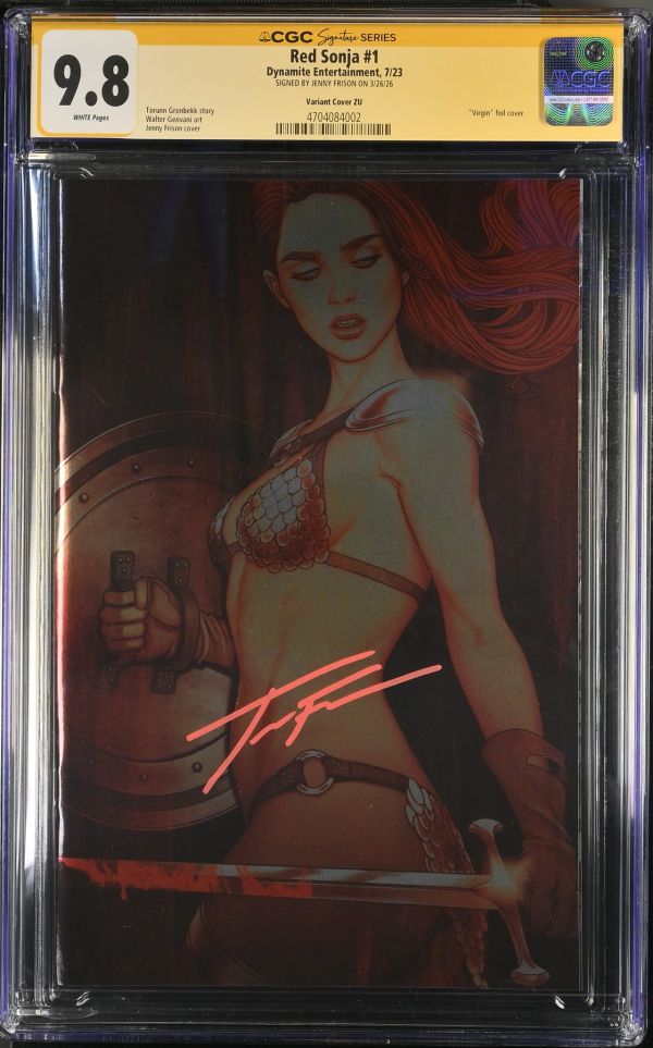 Image for Red Sonja #1 CGC 9.8 Signed by Jenny Frison