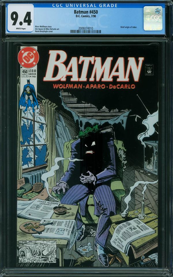 Image for Batman #450 CGC 9.4