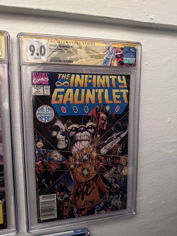Image for Infinity Gauntlet #1 CGC 9.0 Signed by Jim Starlin