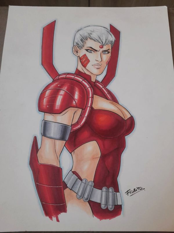 Image for WildCats Sister Zealot Colored Art by Marcio Fiorito