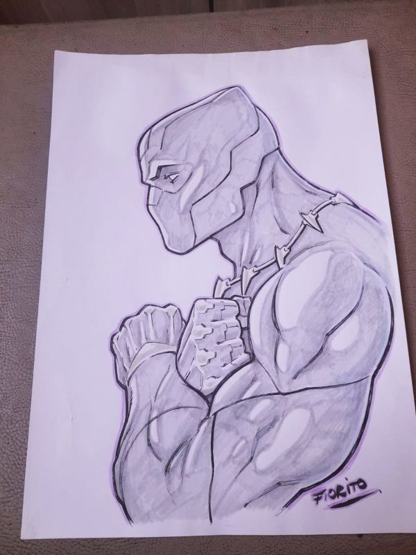 Image for Black Panther Original Art by Marcio Fiorito