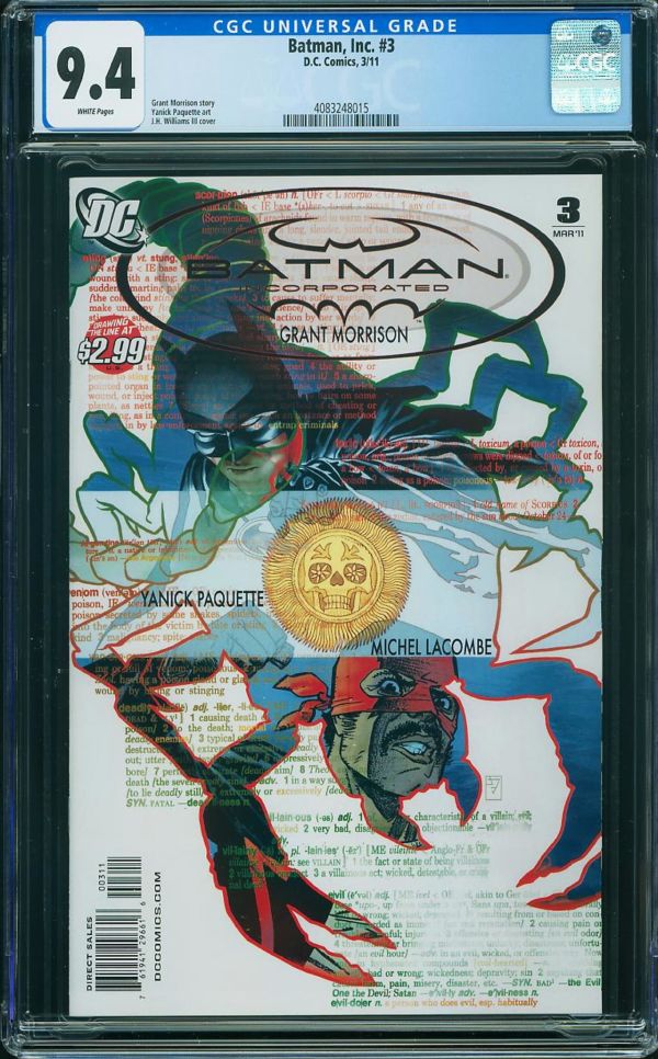 Image for Batman, Inc. #3 CGC 9.4