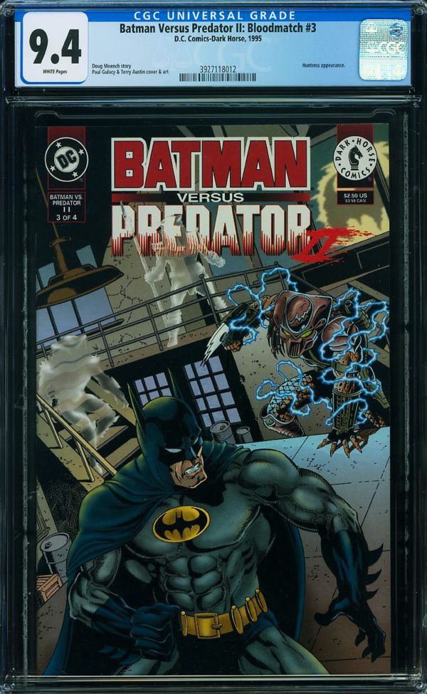 Image for Batman Versus Predator II: Bloodmatch #3 CGC 9.4