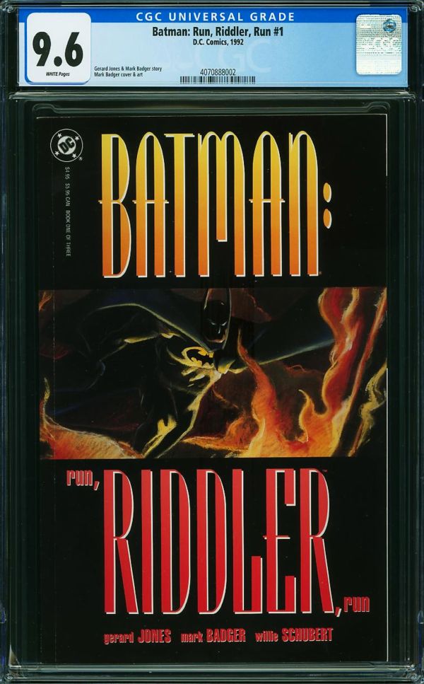 Image for Batman: Run, Riddler, Run #1 CGC 9.6