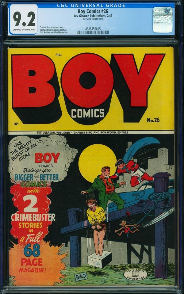 Image for Boy Comics #26 CGC 9.2