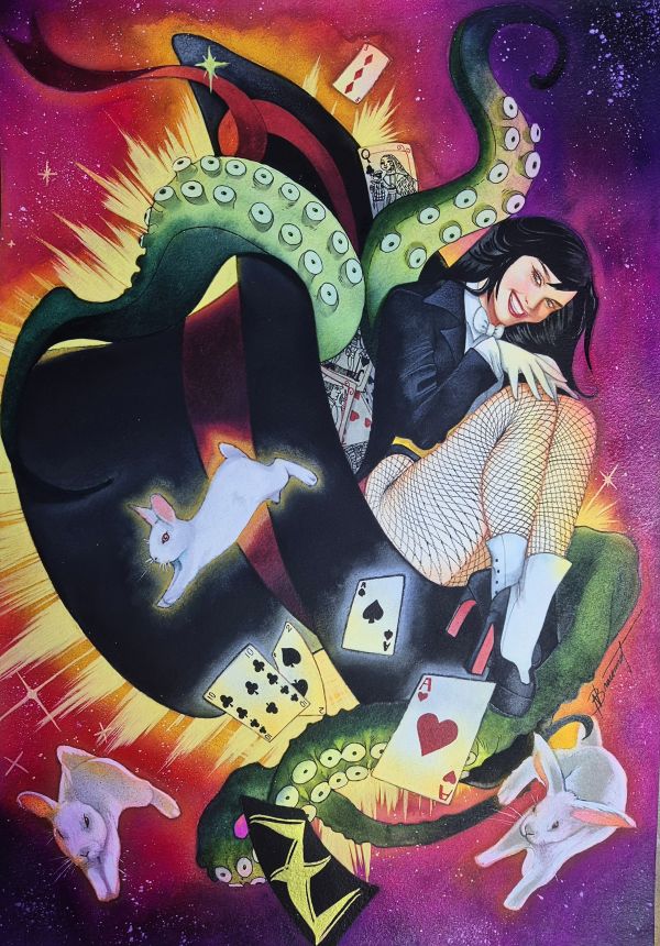 Image for Zatanna - Original and Traditional art by Nathalie Braconnot