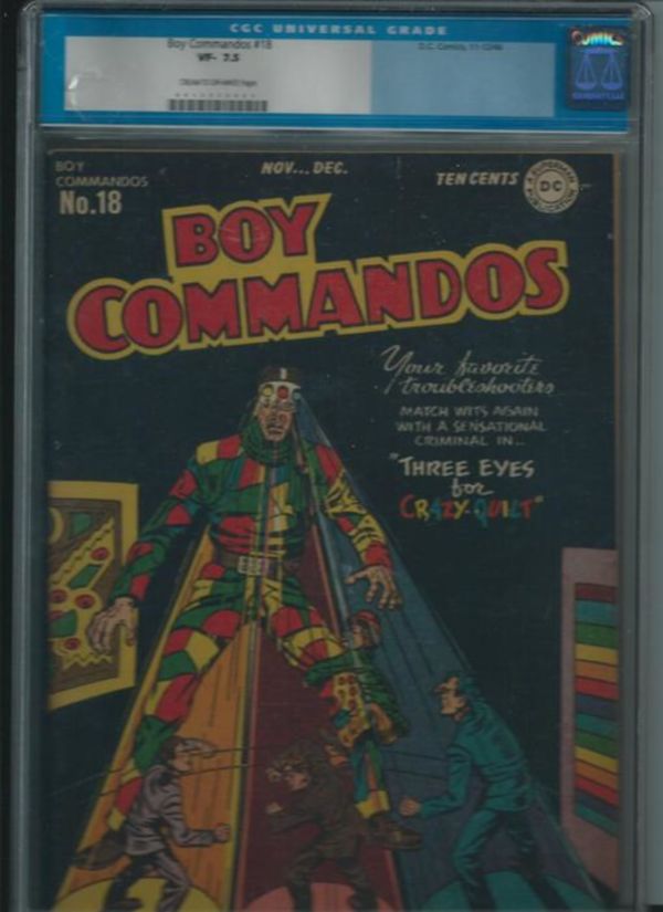 Image for Boy Commandos #18 CGC 7.5