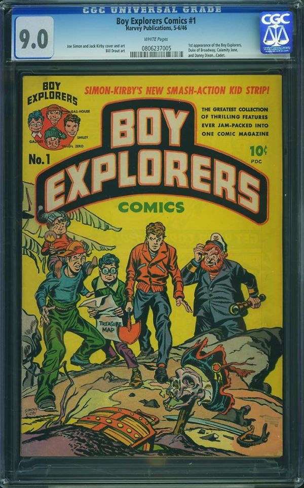Image for Boy Explorers Comics #1 CGC 9.0