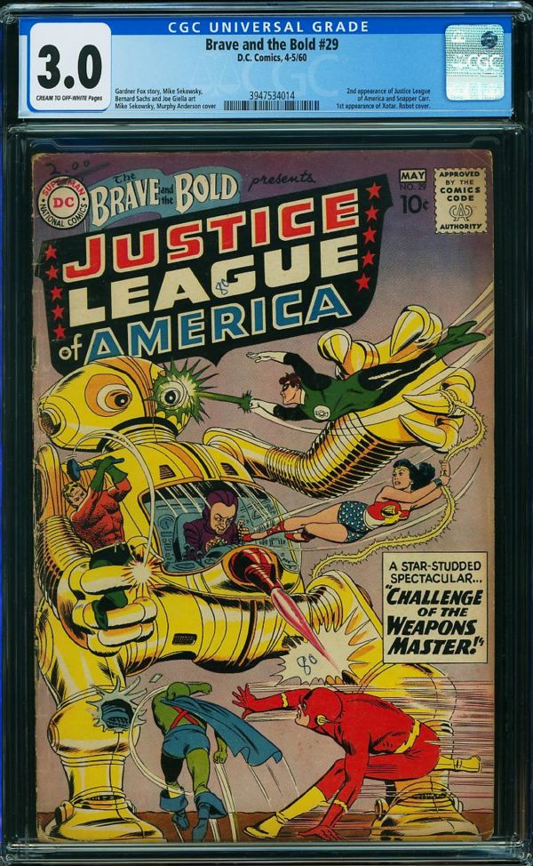 Image for Brave and the Bold #29 CGC 3.0