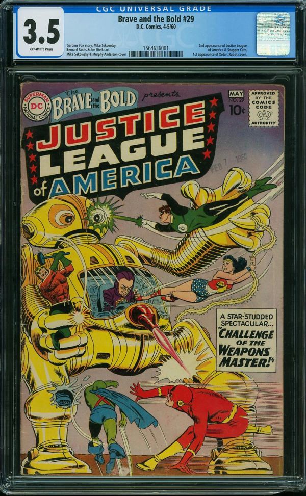Image for Brave and the Bold #29 CGC 3.5