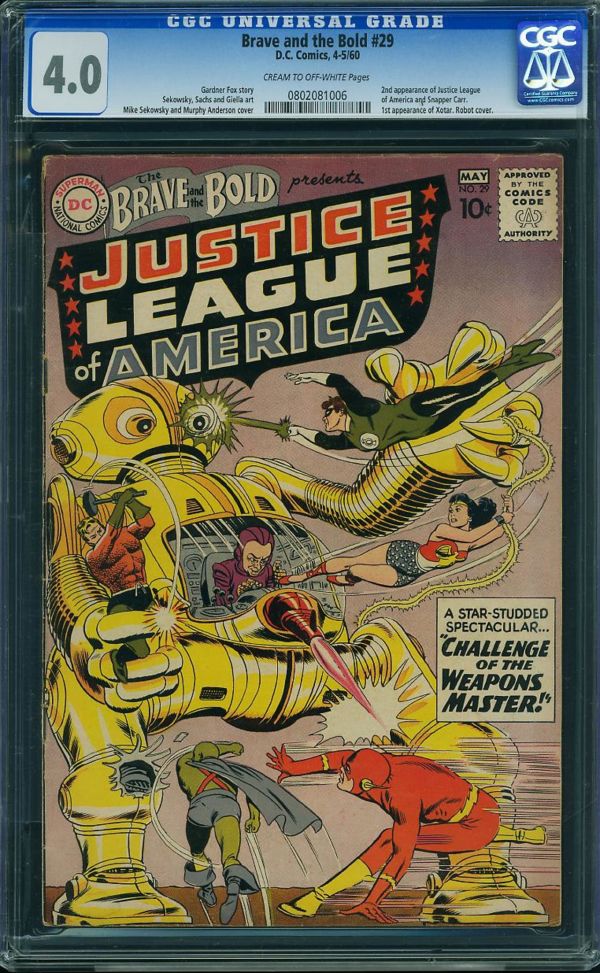 Image for Brave and the Bold #29 CGC 4.0