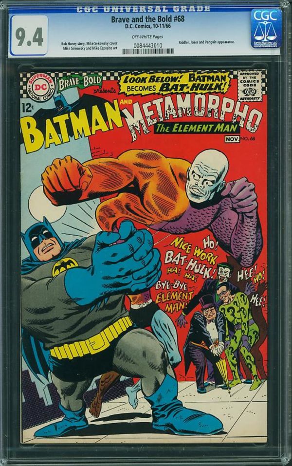 Image for Brave and the Bold #68 CGC 9.4