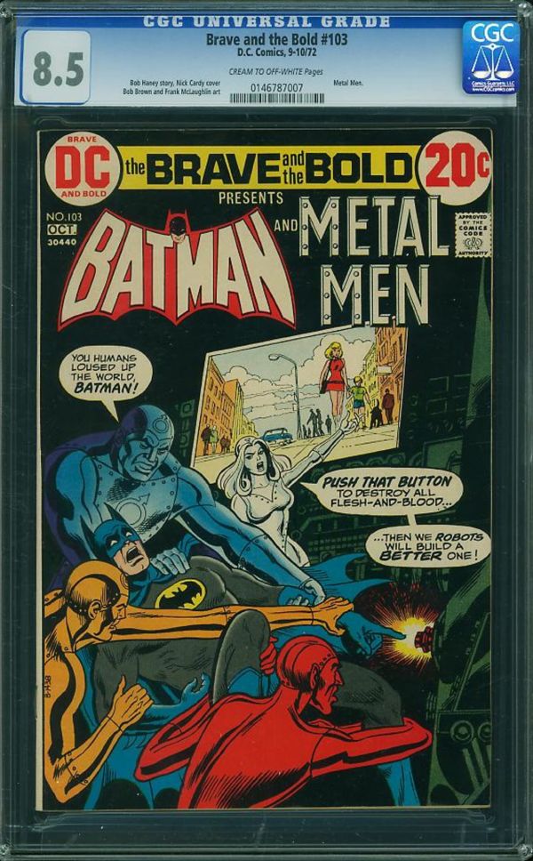Image for Brave and the Bold #103 CGC 8.5