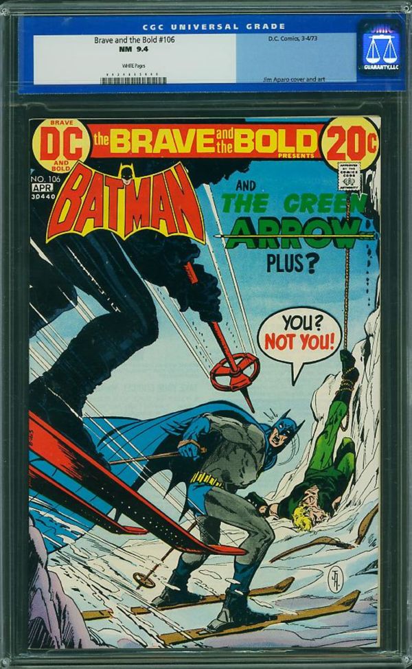 Image for Brave and the Bold #106 CGC 9.4