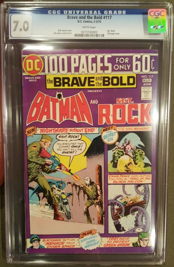 Image for Brave and the Bold #117 CGC 7.0