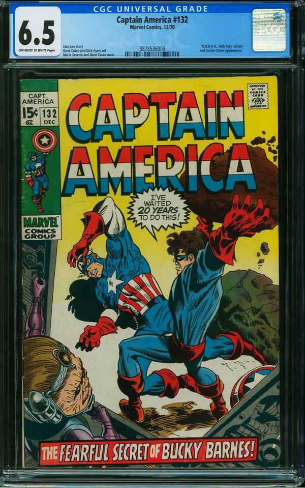 Image for Captain America #132 CGC 6.5