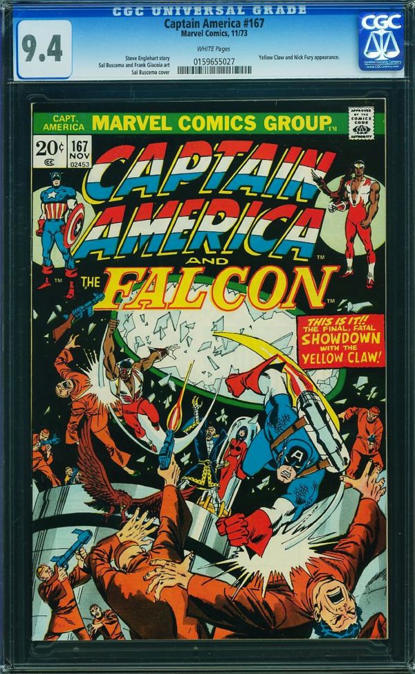 Image for Captain America #167 CGC 9.4