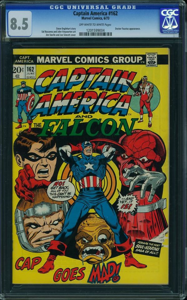 Image for Captain America #162 CGC 8.5