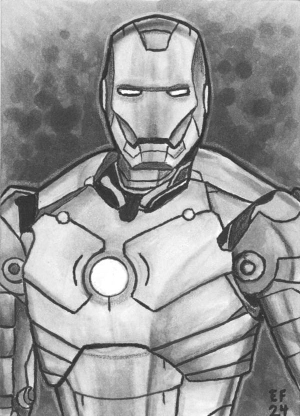 Image for War Machine sketch card by Erik Fidel
