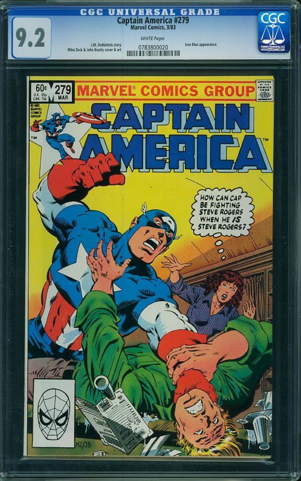 Image for Captain America #279 CGC 9.2