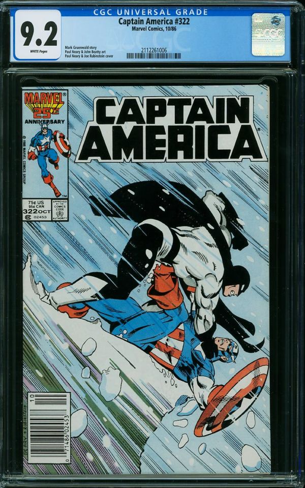 Image for Captain America #322 CGC 9.2
