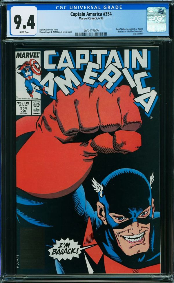 Image for Captain America #354 CGC 9.4