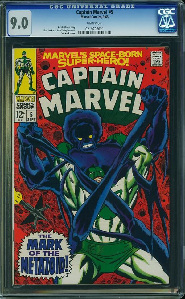 Image for Captain Marvel #5 CGC 9.0