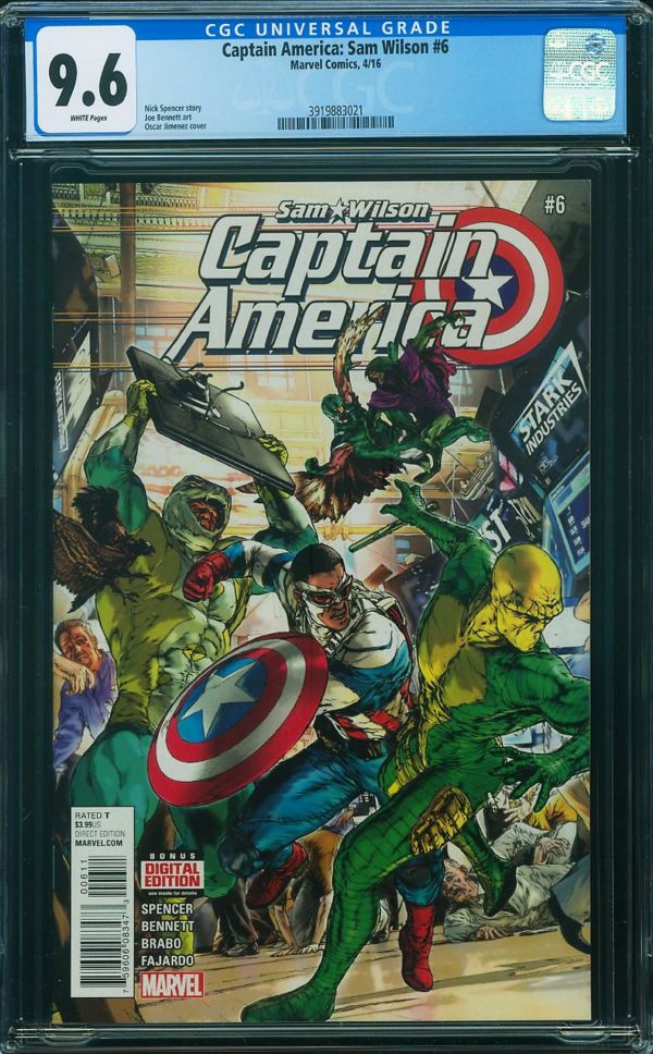 Image for Captain America: Sam Wilson #6 CGC 9.6