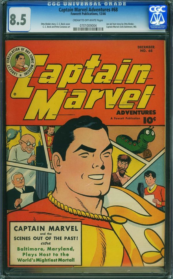 Image for Captain Marvel Adventures #68 CGC 8.5