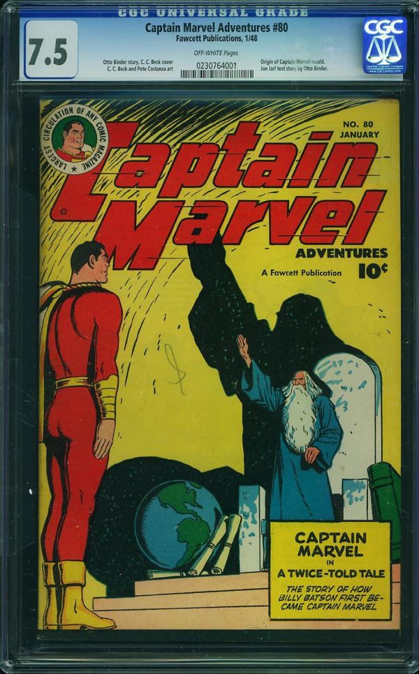 Image for Captain Marvel Adventures #80 CGC 7.5