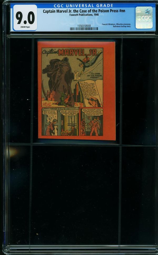 Image for Captain Marvel Jr. The Case of the Poison Press CGC 9.0